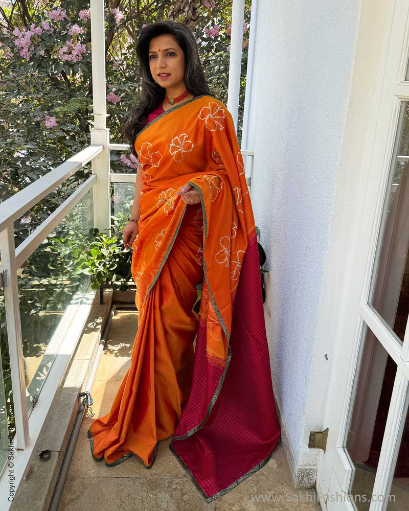 EE-W16787 Floral Kanchi Saree