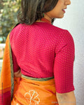 BL-WBD229 Red Kanchi Blouse