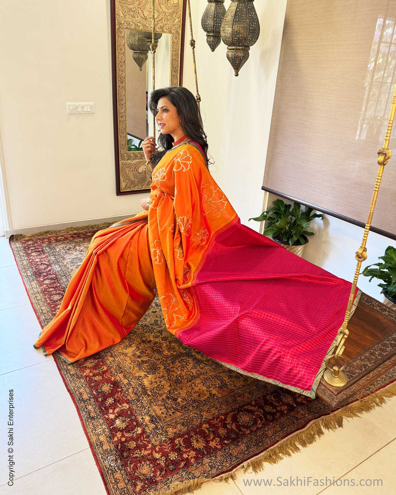 EE-W16787 Floral Kanchi Saree