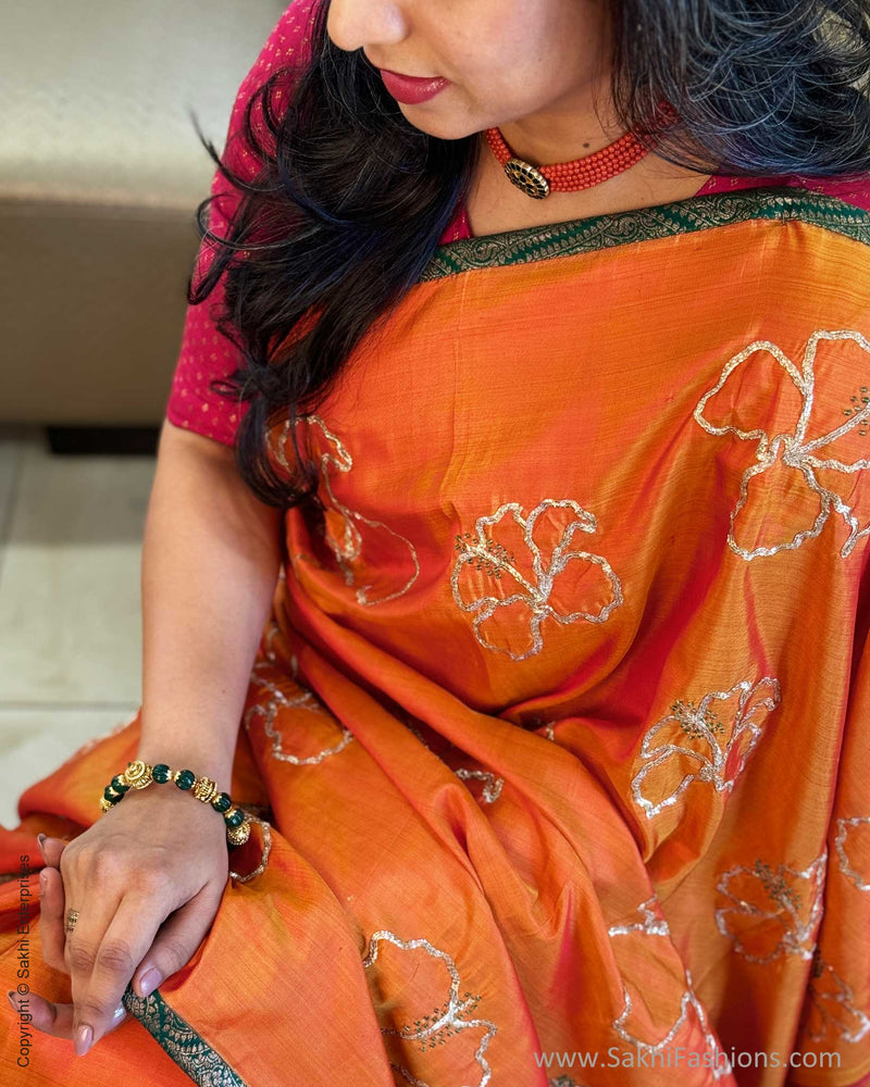 EE-W16787 Floral Kanchi Saree