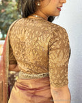 BL-W15842 Antique Gold Cutwork Blouse