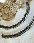 AJ-W16750 Silver Payal Set