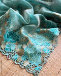 DP-W16697 Blue Tissue saree