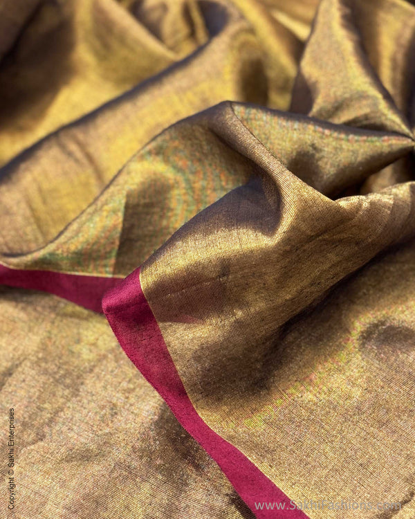DP-W13925 Antique Tissue Cotton Sari