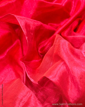 DP-W13911 Pink Tissue Cotton Sari