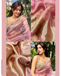 DP-W17753 Pink Tissue Saree