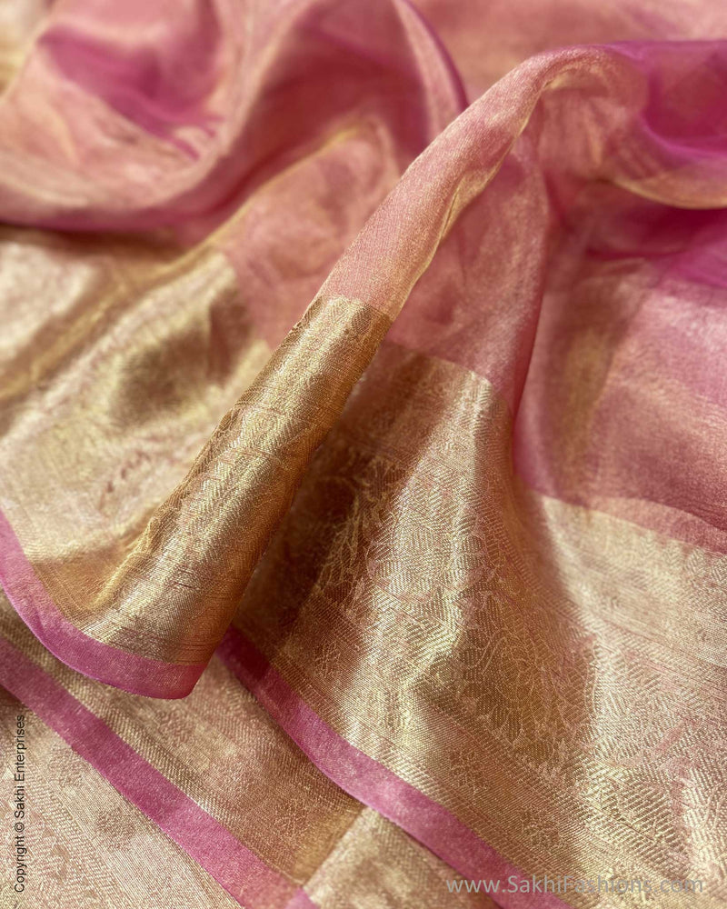 DP-W17753 Pink Tissue Saree