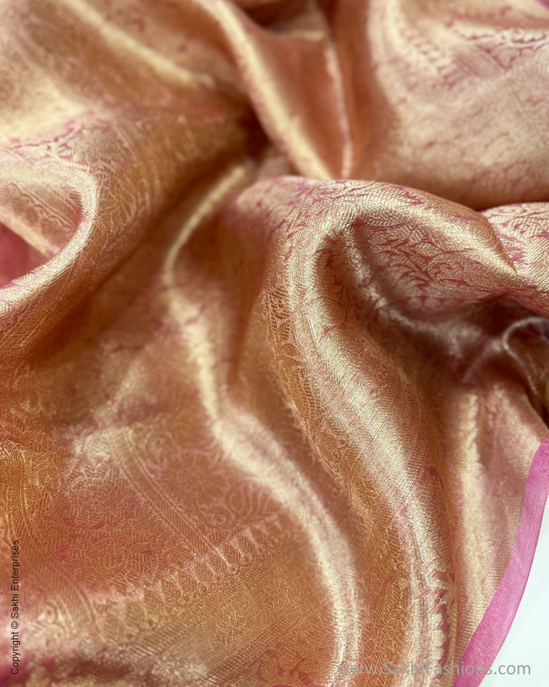 DP-W17753 Pink Tissue Saree