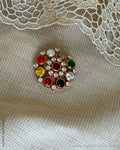 ASDS-16776 - Silver & gold Navrathan Pendant