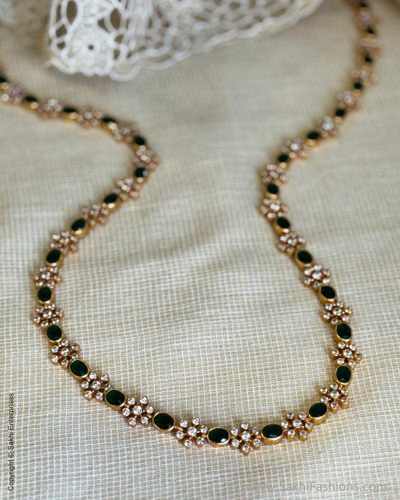 AS-W18565 Silver Gold Necklace Set