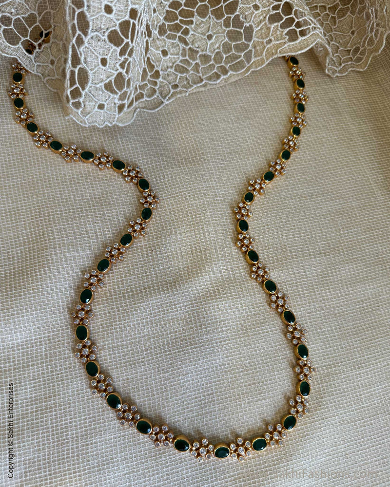 AS-W18565 Silver Gold Necklace Set