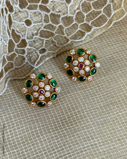 AS-W18563 Silver Gold Earring