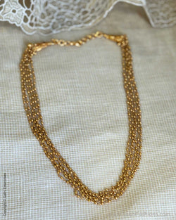 AS-W18561 Gold Pearl Necklace