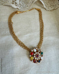 AS-W18561P Navarathan pendant Necklace