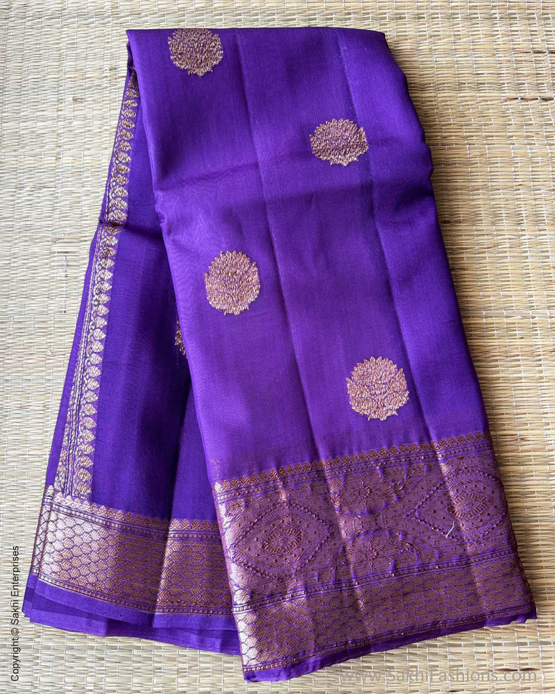DP-W18578 Purple Organza Sari