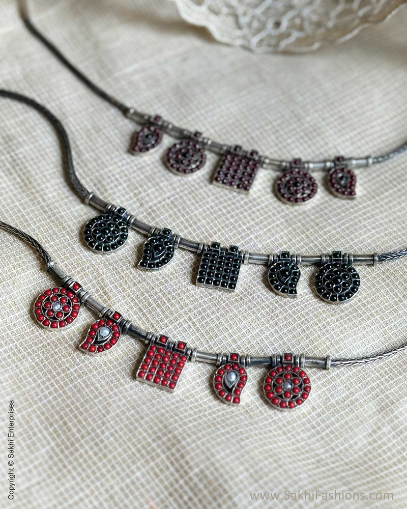 AS-W16827 Silver Choker