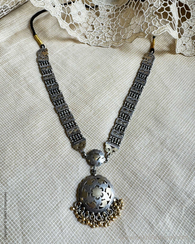 AS-W16829 Silver Gold Necklace