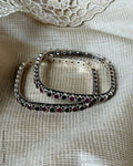 AS-W18433 Silver Pair Bangles