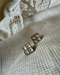 AS-W18411 White Stud Earring