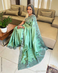 EE-W18956 Mint Green Kanchi Cutwork
