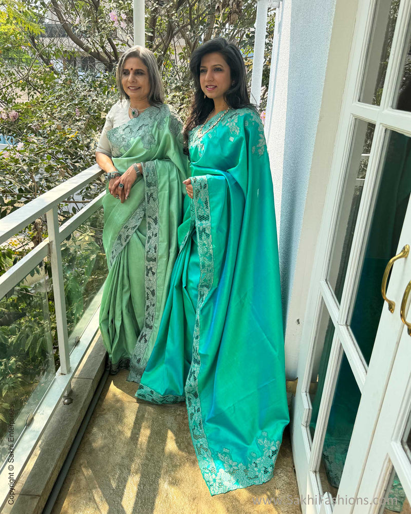 EE-W18957 Blue Kanchi Cutwork