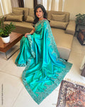 EE-W18957 Blue Kanchi Cutwork