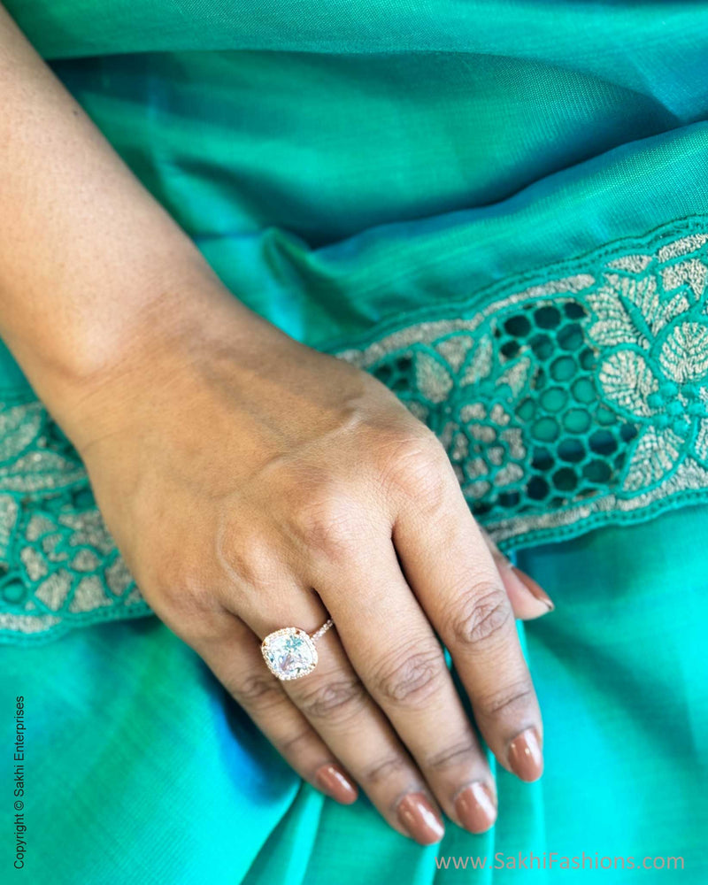 EE-W18957 Blue Kanchi Cutwork