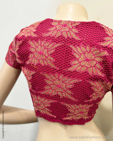 BL-W35261B Pink Cutwork Back
