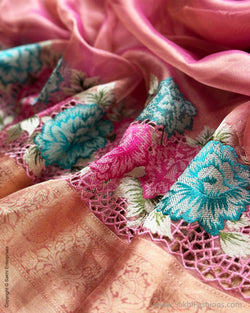 DP-X00041 Pink Tissue Saree