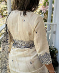 BL-W17892 Cream Linen Blouse