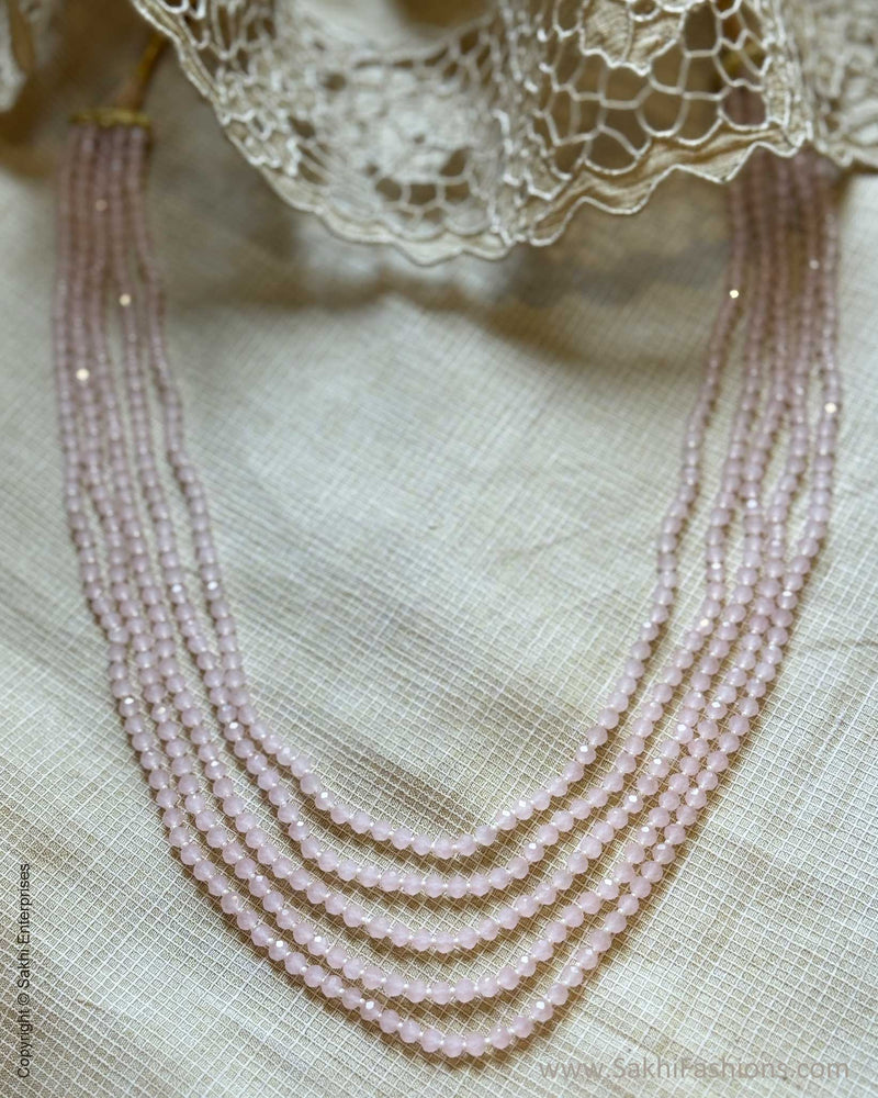 AJ-W16446 Pink Bead Mala