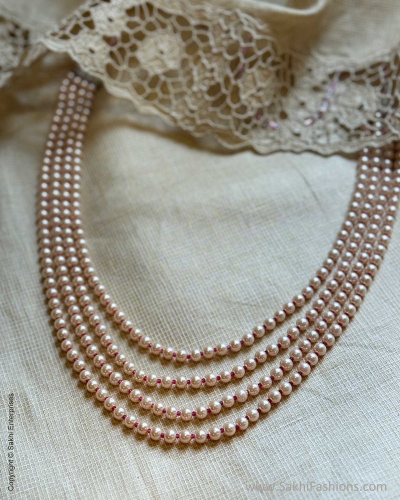 AJ-W16466 Rose Pearls Mala