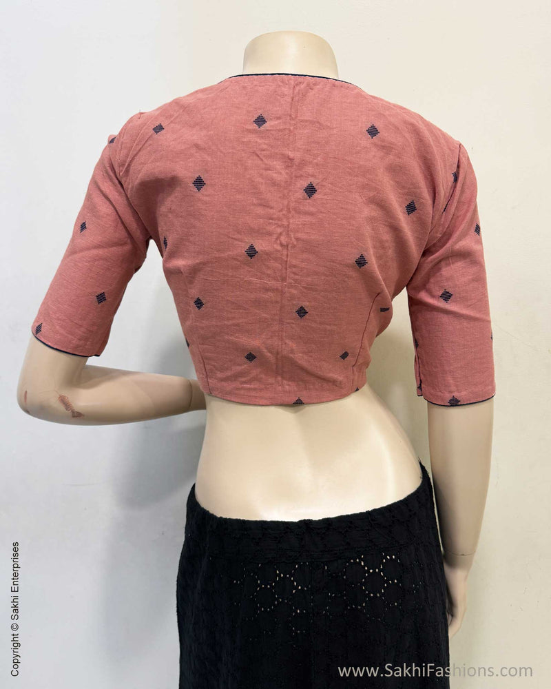 BL-W18846 Pink Cotton Blouse