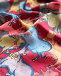 BL-X00437 Nandi Kalamkari Red