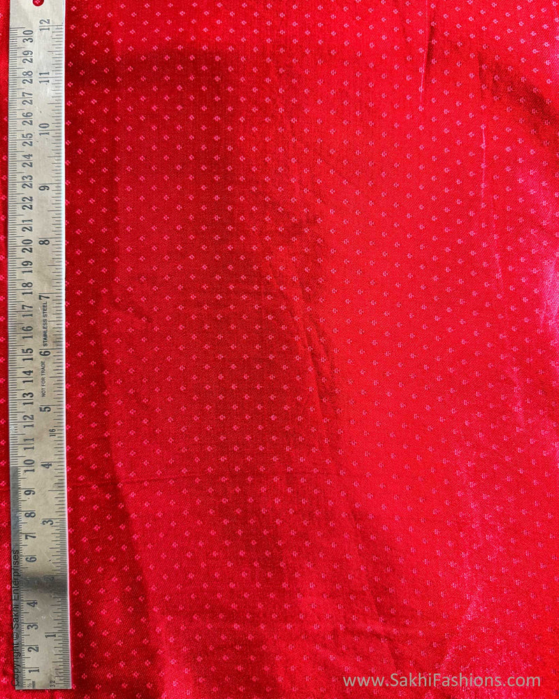 BL-V12363 Red Mashru Blouse