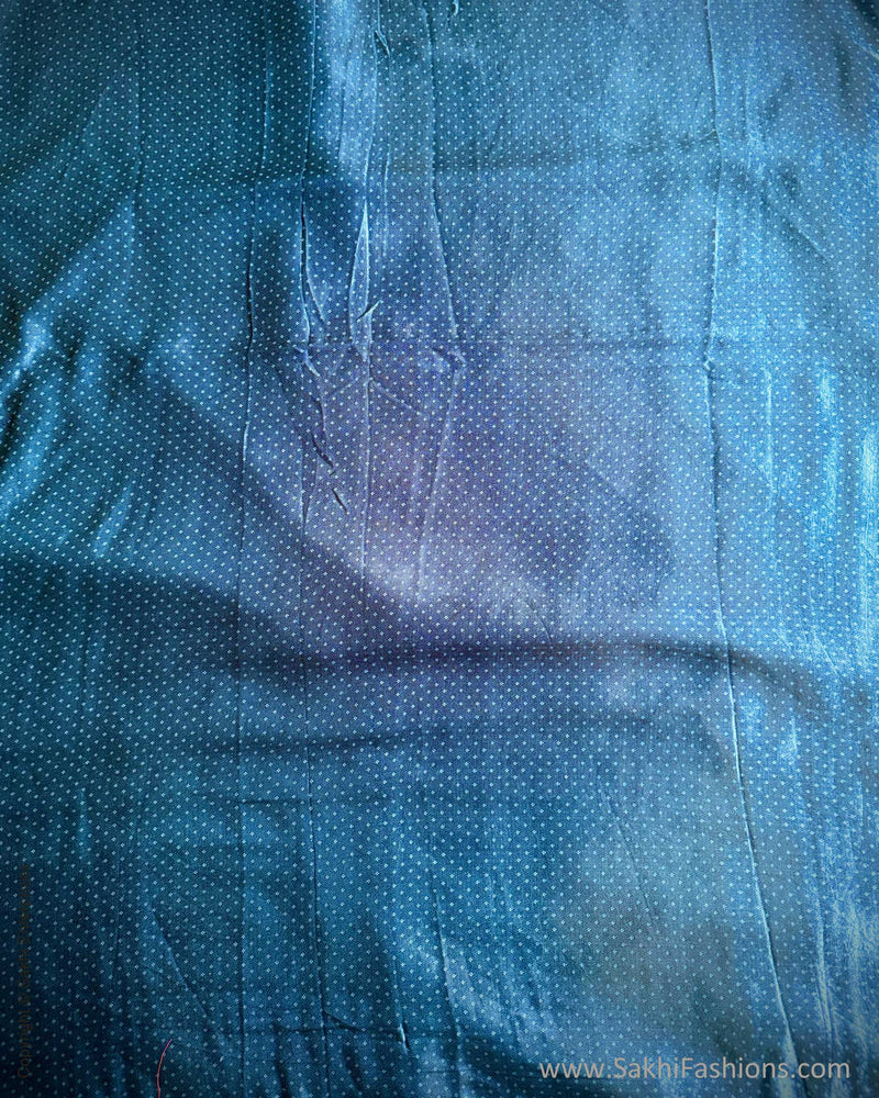 BL-V12364 Blue Mashru Blouse