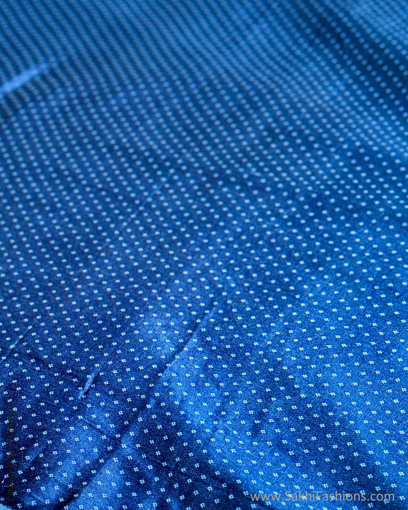 BL-V12364 Blue Mashru Blouse