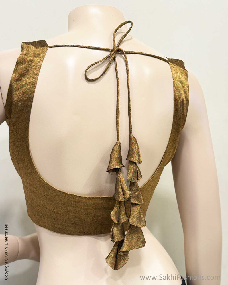BL-S13104R2 Gold Tissue Blouse