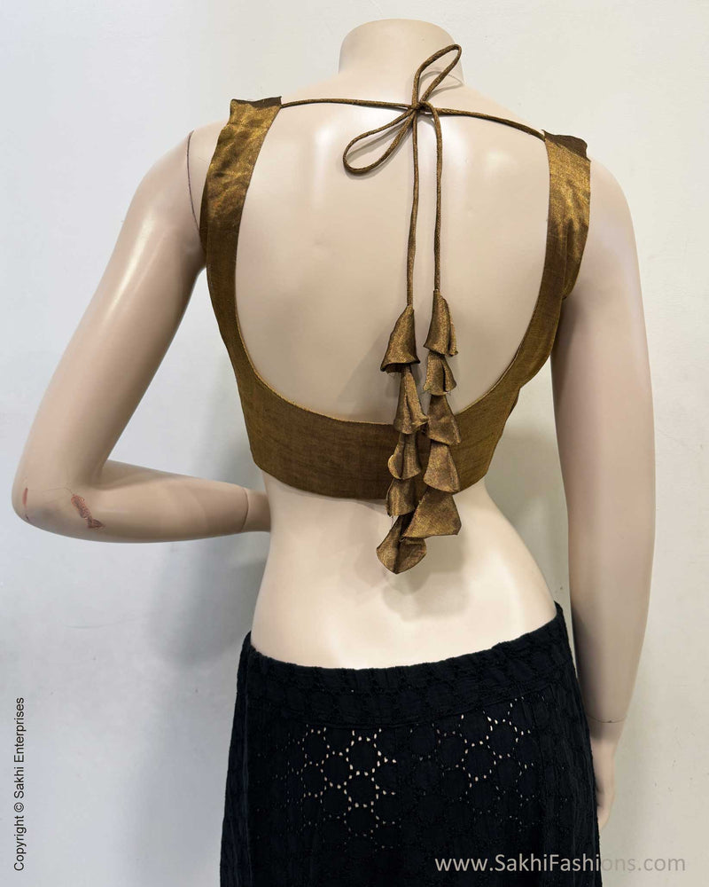 BL-S13104R2 Gold Tissue Blouse