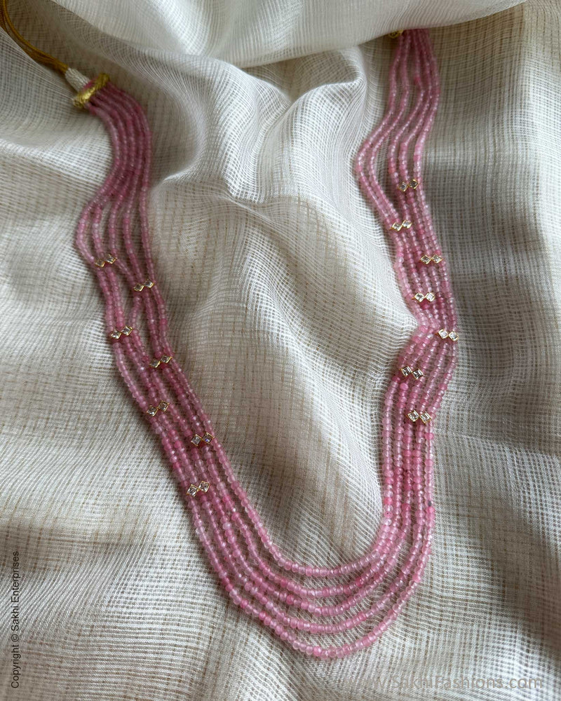 AG-X02529 Pink Gold Mala