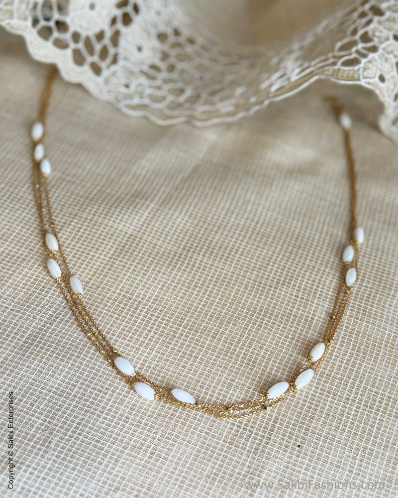 AG-X30532 Pearl Pure Gold Chain