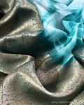DP-X01685 Green Tie Dye saree