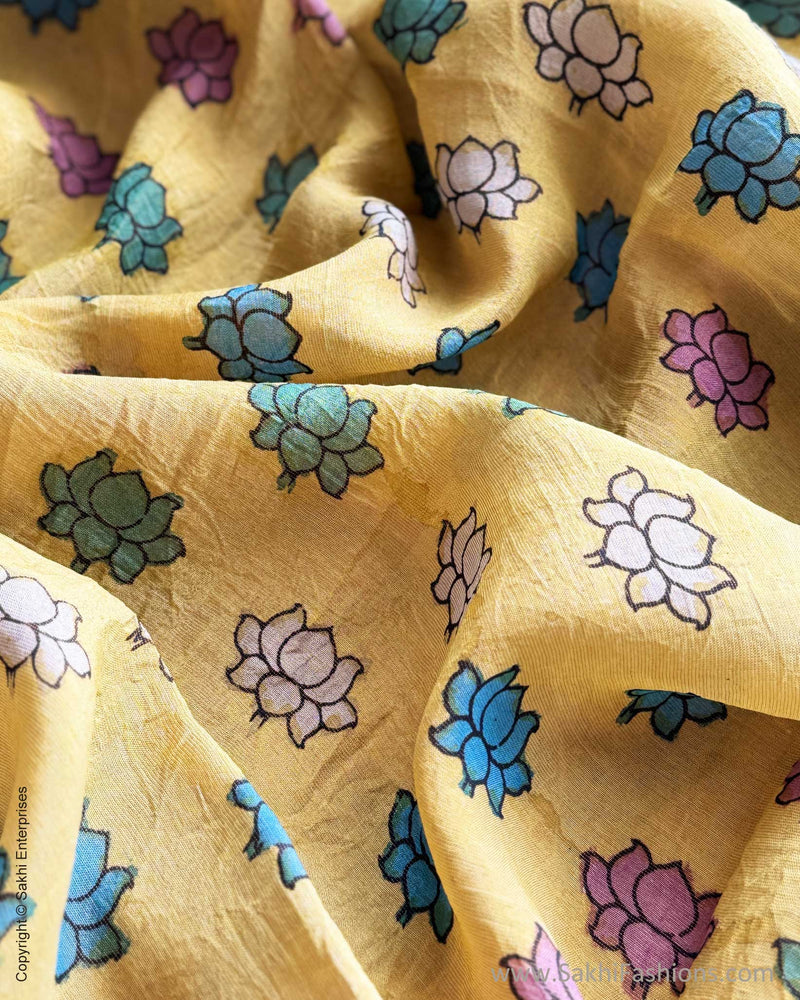 DP-X00817 Kalamkari Tissue Tussar Silk