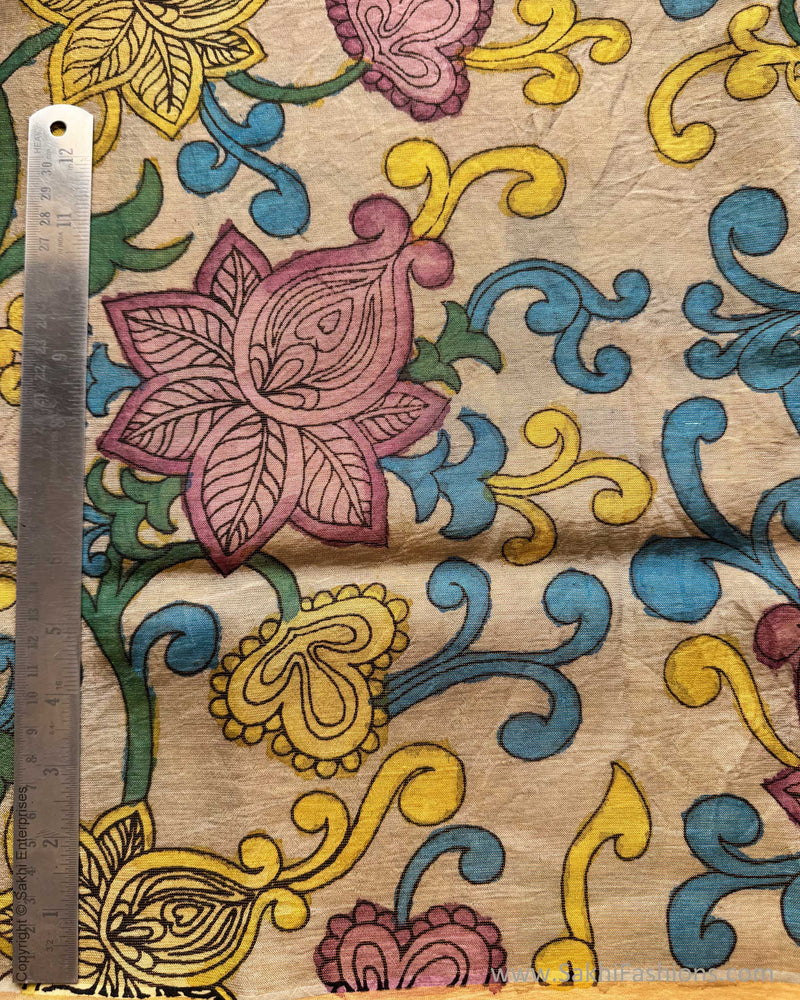 DP-X00817 Kalamkari Tissue Tussar Silk