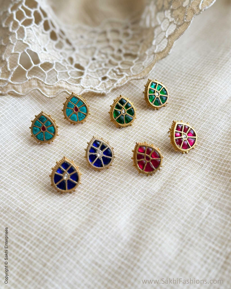 AS-X051524 Turq Blue Stud Earring