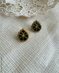 AS-X051523 Green Stud Earring