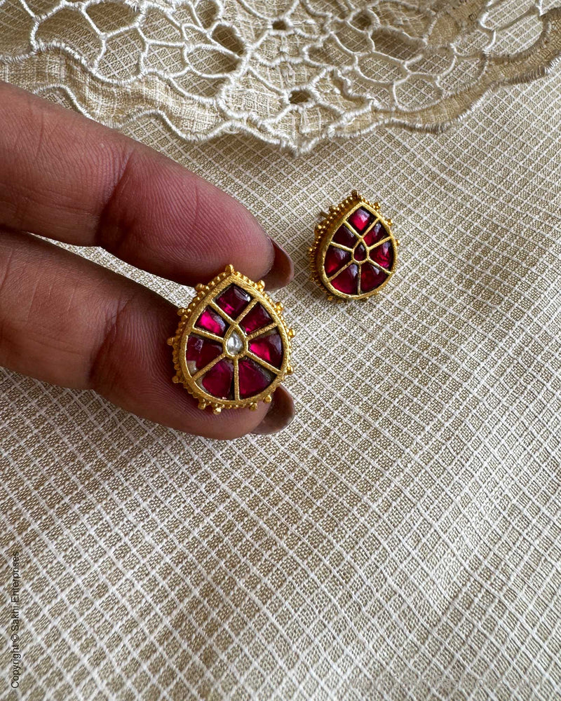 AS-X051526 Pink Stud Earring