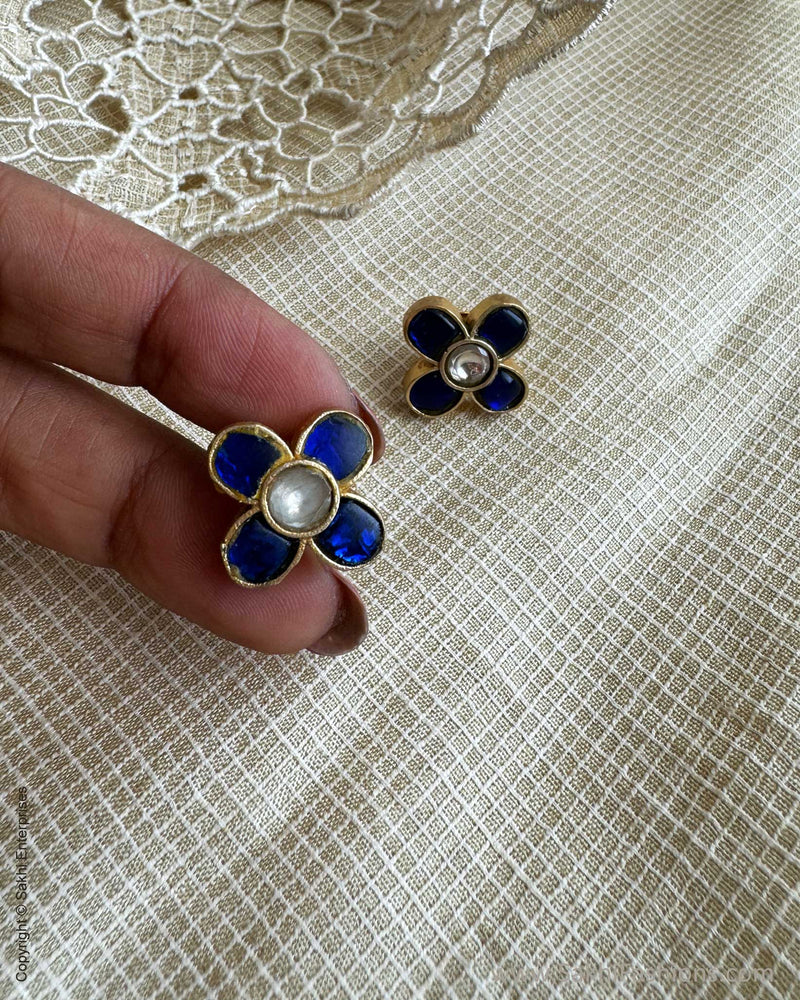AS-X051528 Blue Earring