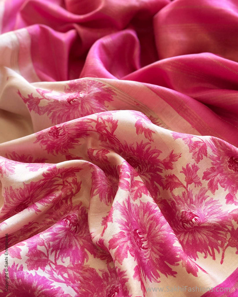 EE-X02258 Pink Floral Kanchi Sari