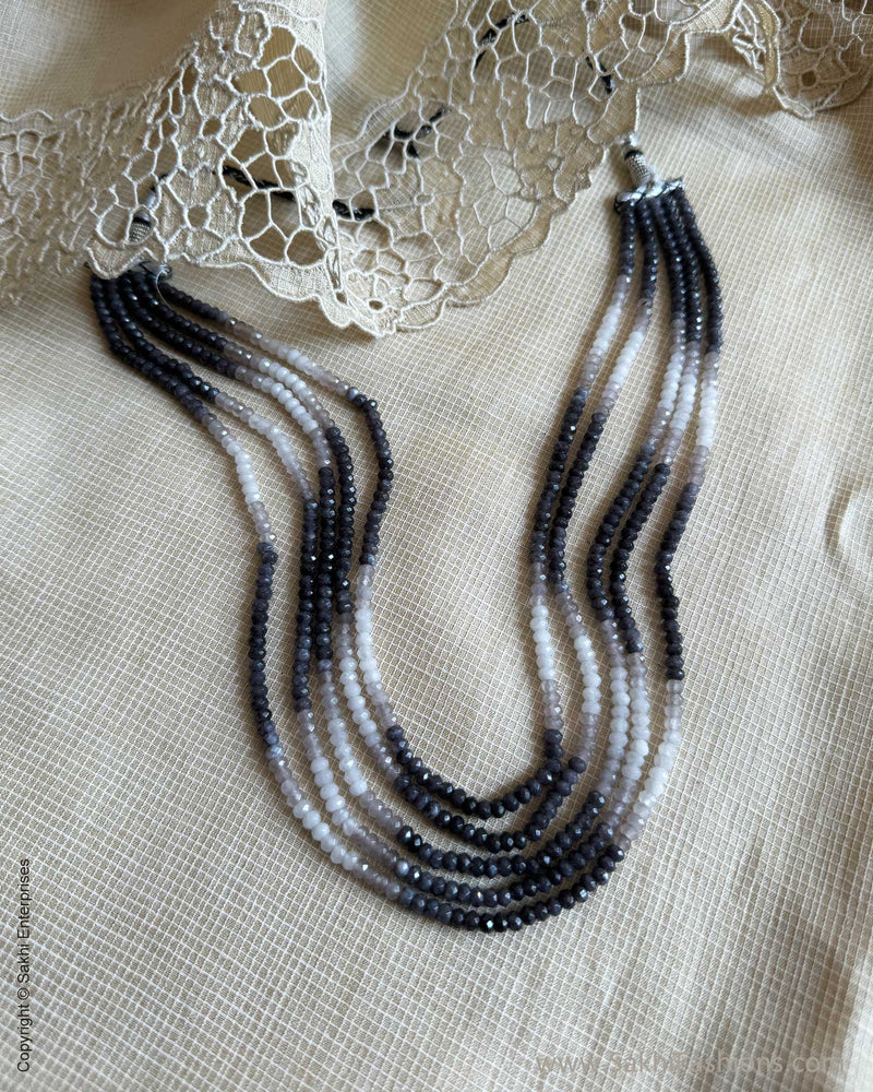 AJ-X02885 Black Shaded mala